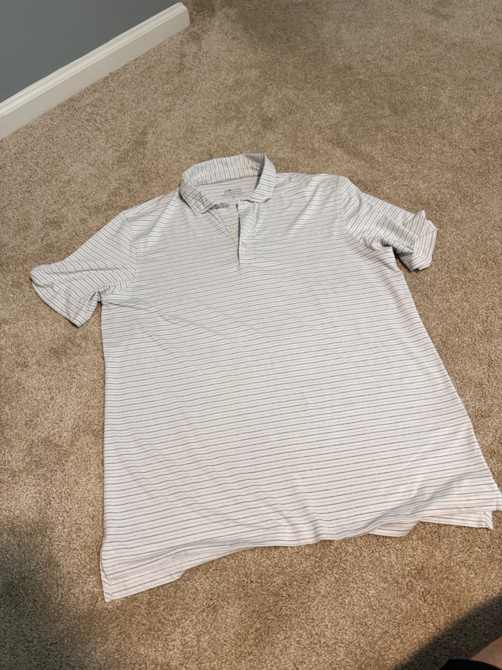 Vineyard Vines On the go Palermo polo Men's White & Gray Striped Polo Shirt